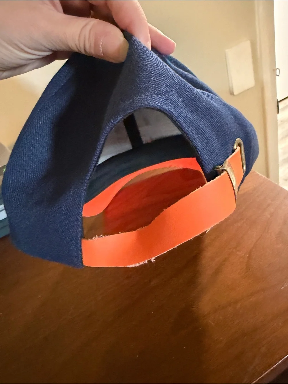 NHL Islander Two-Tone Navy and Orange Cap